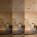 Philips 8721103038050 LED zápustné svítidlo Cilantro set 3ks | 5W integrovaný LED zdroj | 500lm | 2700K | černá