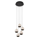 Lucide L134982430 LED závěsné stropní svítidlo SENTUBAL  | 5x5,3W integrovaný LED zdroj | 5x210lm | 2700K