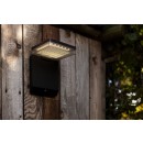 Lutec 6943101012 LED venkovní solární nástěnné svítidlo Moze 1x8W | 1000lm | 4000K | IP44 - černá