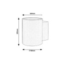 Rabalux 7020 nástěnné svítidlo Kaunas 1x10W | G9 - černá