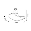 Rabalux 98071094 LED přisazené stropní svítidlo Mirossi  | 38W integrovaný LED zdroj | 2240lm | 4000K