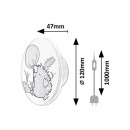Rabalux 98071099 LED nástěnné svítidlo Hedgy | 9W integrovaný LED zdroj | 800lm | 3000K