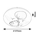 Rabalux 98071191 LED přisazené stropní svítidlo Hedgy | 24W integrovaný LED zdroj | 1320lm | 3000K