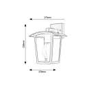 Rabalux 7127 venkovní nástěnné svítidlo Taverna 1x15W | E27 | IP44 - černá