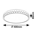 Rabalux 98071303 LED přisazené stropní svítidlo Malin | 24W integrovaný LED zdroj | 1500lm | 3000-6500K