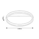 Rabalux 98071311 LED přisazené stropní svítidlo Thrac  | 20W integrovaný LED zdroj | 1350lm | 4000K