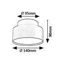 Rabalux 98071320 LED přisazené stropní svítidlo Ovidia | 24W integrovaný LED zdroj | 1110lm | 3000K