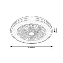 Rabalux 98071331 LED ventilátor s osvětlením Dalfon2  | 48W integrovaný LED zdroj | 2800lm | 3000-6500K