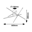 Rabalux 98071339 LED přisazené stropní svítidlo Henli2  | 40W integrovaný LED zdroj | 2800lm | 3000K