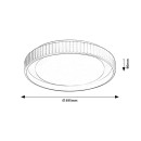 Rabalux 71345 LED přisazené stropní svítidlo Pastello | 48W integrovaný LED zdroj | 2800lm | 3000-6500K | dálkové ovládání | stmívač | béžová