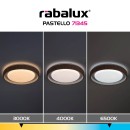 Rabalux 71345 LED přisazené stropní svítidlo Pastello | 48W integrovaný LED zdroj | 2800lm | 3000-6500K | dálkové ovládání | stmívač | béžová
