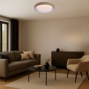 Rabalux 71345 LED přisazené stropní svítidlo Pastello | 48W integrovaný LED zdroj | 2800lm | 3000-6500K | dálkové ovládání | stmívač | béžová