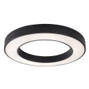 Rabalux 71361 LED přisazené stropní svítidlo Cirano | 45W integrovaný LED zdroj | 2700lm | 3000-6500K | dálkové ovládání | stmívač | černá