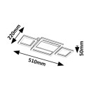 Rabalux 98071374 LED přisazené stropní svítidlo Donya | 24W integrovaný LED zdroj | 1500lm | 4000K