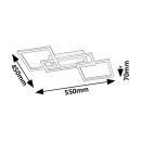 Rabalux 98071382 LED přisazené stropní svítidlo Ellinor | 40W integrovaný LED zdroj | 3700lm | 3000-6500K