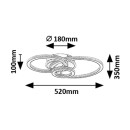 Rabalux 98071392 LED přisazené stropní svítidlo Maziar | 40W integrovaný LED zdroj | 3700lm | 3000-6500K