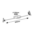 Rabalux 98071395 LED přisazené stropní svítidlo Twisterra | 24W integrovaný LED zdroj | 1800lm | 4000K