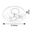 Rabalux 98071409 LED přisazené stropní svítidlo Hopply | 24W integrovaný LED zdroj | 1440lm | 3000K