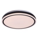 Rabalux 71412 LED přisazené stropní svítidlo Corlet | 20W integrovaný LED zdroj | 1500lm | 3000-6500K | dálkové ovládání | stmívač | černá