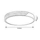 Rabalux 71419 LED přisazené stropní svítidlo Maple2 | 40W integrovaný LED zdroj | 3900lm | 3000/4000/6000K | bílá