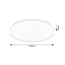 Rabalux 71445 LED přisazené stropní svítidlo Danny2 | 22W integrovaný LED zdroj | 2100lm | 3000-6500K | dálkové ovládání | stmívač | bílá
