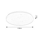 Rabalux 71446 LED přisazené stropní svítidlo Danny2 | 34W integrovaný LED zdroj | 2800lm | 3000-6500K | dálkové ovládání | stmívač | bílá