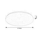 Rabalux 71448 LED přisazené stropní svítidlo Danny2 | 80W integrovaný LED zdroj | 5700lm | 3000-6500K | dálkové ovládání | stmívač | bílá