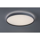 Rabalux 71450 LED přisazené stropní svítidlo Zerava | 60W integrovaný LED zdroj | 3800lm | 3000-6500K | dálkové ovládání | stmívač | černá