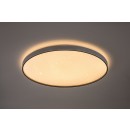Rabalux 71451 LED přisazené stropní svítidlo Zerava | 80W integrovaný LED zdroj | 4400lm | 3000-6500K | dálkové ovládání | stmívač | černá