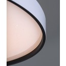 Rabalux 71451 LED přisazené stropní svítidlo Zerava | 80W integrovaný LED zdroj | 4400lm | 3000-6500K | dálkové ovládání | stmívač | černá