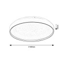 Rabalux 71453 LED přisazené stropní svítidlo Zerava | 60W integrovaný LED zdroj | 4100lm | 3000-6500K | dálkové ovládání | stmívač | zlatá