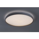 Rabalux 71453 LED přisazené stropní svítidlo Zerava | 60W integrovaný LED zdroj | 4100lm | 3000-6500K | dálkové ovládání | stmívač | zlatá