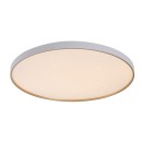 Rabalux 71454 LED přisazené stropní svítidlo Zerava | 80W integrovaný LED zdroj | 4600lm | 3000-6500K | dálkové ovládání | stmívač | zlatá