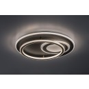 Rabalux 71466 LED přisazené stropní svítidlo Brantiel | 60W integrovaný LED zdroj | 3000lm | 3000-6000K | dálkové ovládání | stmívač | černá
