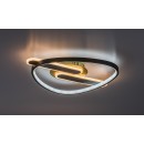 Rabalux 71467 LED přisazené stropní svítidlo Brantiel | 60W integrovaný LED zdroj | 3000lm | 3000-6000K | dálkové ovládání | stmívač | černá