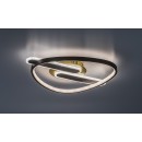 Rabalux 71467 LED přisazené stropní svítidlo Brantiel | 60W integrovaný LED zdroj | 3000lm | 3000-6000K | dálkové ovládání | stmívač | černá