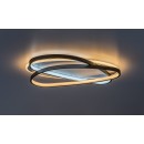 Rabalux 71470 LED přisazené stropní svítidlo Brantiel | 57W integrovaný LED zdroj | 3200lm | 3000-6000K | dálkové ovládání | stmívač | černá