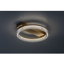 Rabalux 71471 LED přisazené stropní svítidlo Rivona | 18W integrovaný LED zdroj | 1400lm | 3000-6500K | dálkové ovládání | stmívač | zlatá