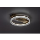 Rabalux 71471 LED přisazené stropní svítidlo Rivona | 18W integrovaný LED zdroj | 1400lm | 3000-6500K | dálkové ovládání | stmívač | zlatá