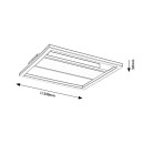 Rabalux 71476 LED přisazené stropní svítidlo Glavian | 24W integrovaný LED zdroj | 1600lm | 4000K | béžová