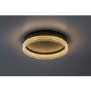 Rabalux 71478 LED přisazené stropní svítidlo Seraphiel | 18W integrovaný LED zdroj | 1110lm | 3000-6500K | dálkové ovládání | stmívač | černá