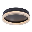 Rabalux 71478 LED přisazené stropní svítidlo Seraphiel | 18W integrovaný LED zdroj | 1110lm | 3000-6500K | dálkové ovládání | stmívač | černá
