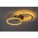 Rabalux 71479 LED přisazené stropní svítidlo Seraphiel | 38W integrovaný LED zdroj | 3100lm | 3000-6500K | dálkové ovládání | stmívač | černá