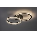 Rabalux 71479 LED přisazené stropní svítidlo Seraphiel | 38W integrovaný LED zdroj | 3100lm | 3000-6500K | dálkové ovládání | stmívač | černá