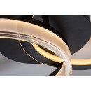 Rabalux 71479 LED přisazené stropní svítidlo Seraphiel | 38W integrovaný LED zdroj | 3100lm | 3000-6500K | dálkové ovládání | stmívač | černá
