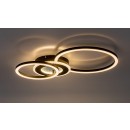 Rabalux 71485 LED přisazené stropní svítidlo Lureo | 24W integrovaný LED zdroj | 1580lm | 3000-6500K | dálkové ovládání | stmívač | černá