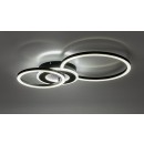 Rabalux 71485 LED přisazené stropní svítidlo Lureo | 24W integrovaný LED zdroj | 1580lm | 3000-6500K | dálkové ovládání | stmívač | černá
