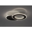 Rabalux 71486 LED přisazené stropní svítidlo Lureo | 24W integrovaný LED zdroj | 1510lm | 3000-6500K | dálkové ovládání | stmívač | černá