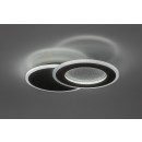 Rabalux 71486 LED přisazené stropní svítidlo Lureo | 24W integrovaný LED zdroj | 1510lm | 3000-6500K | dálkové ovládání | stmívač | černá