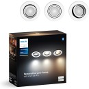 Philips Hue 8720169319813 LED zápustné svítidlo Milliskin | 3x4,2W GU10 | 3x400lm | 2200-6500K